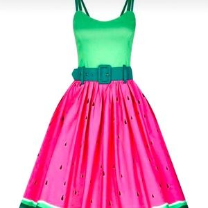 Collectif watermelon swing dress